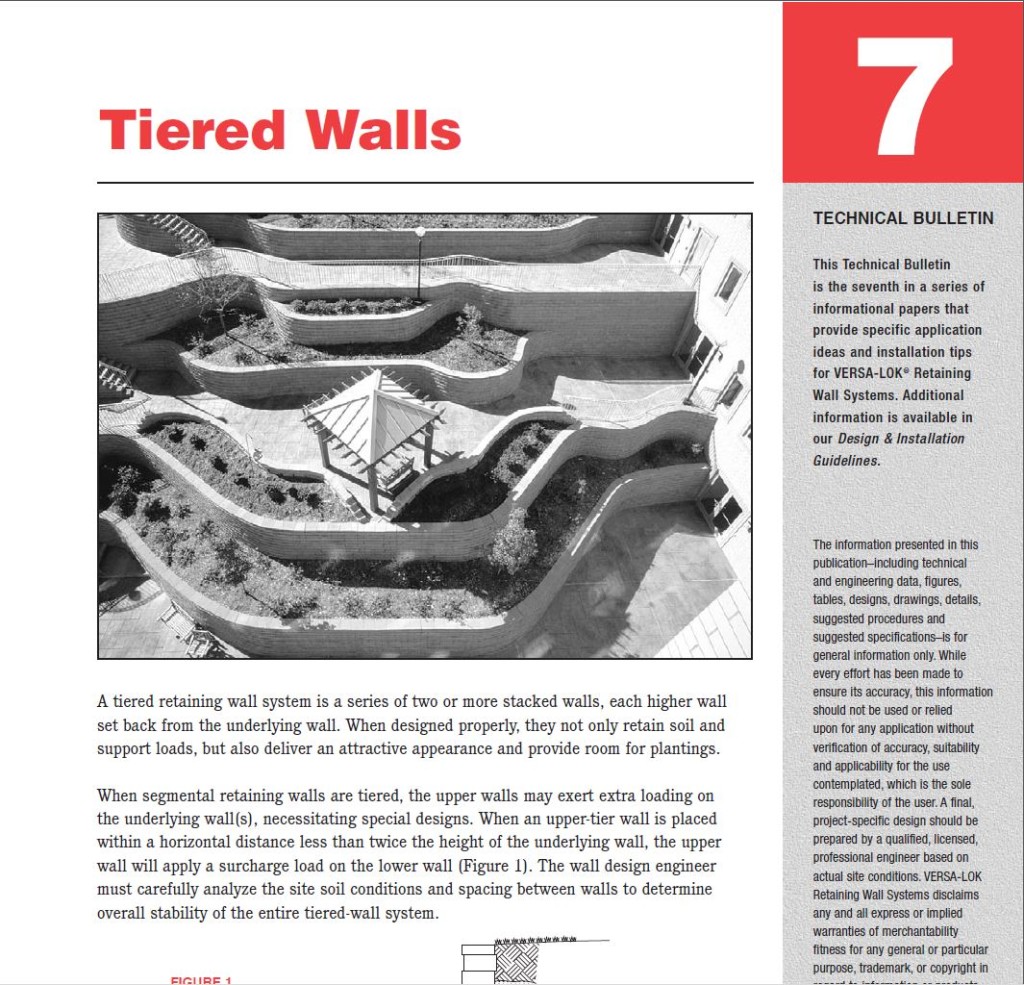 Tiered Wall Tech Bulletin