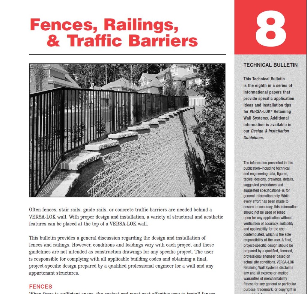 Fences Railings Barriers Tech Bulletin
